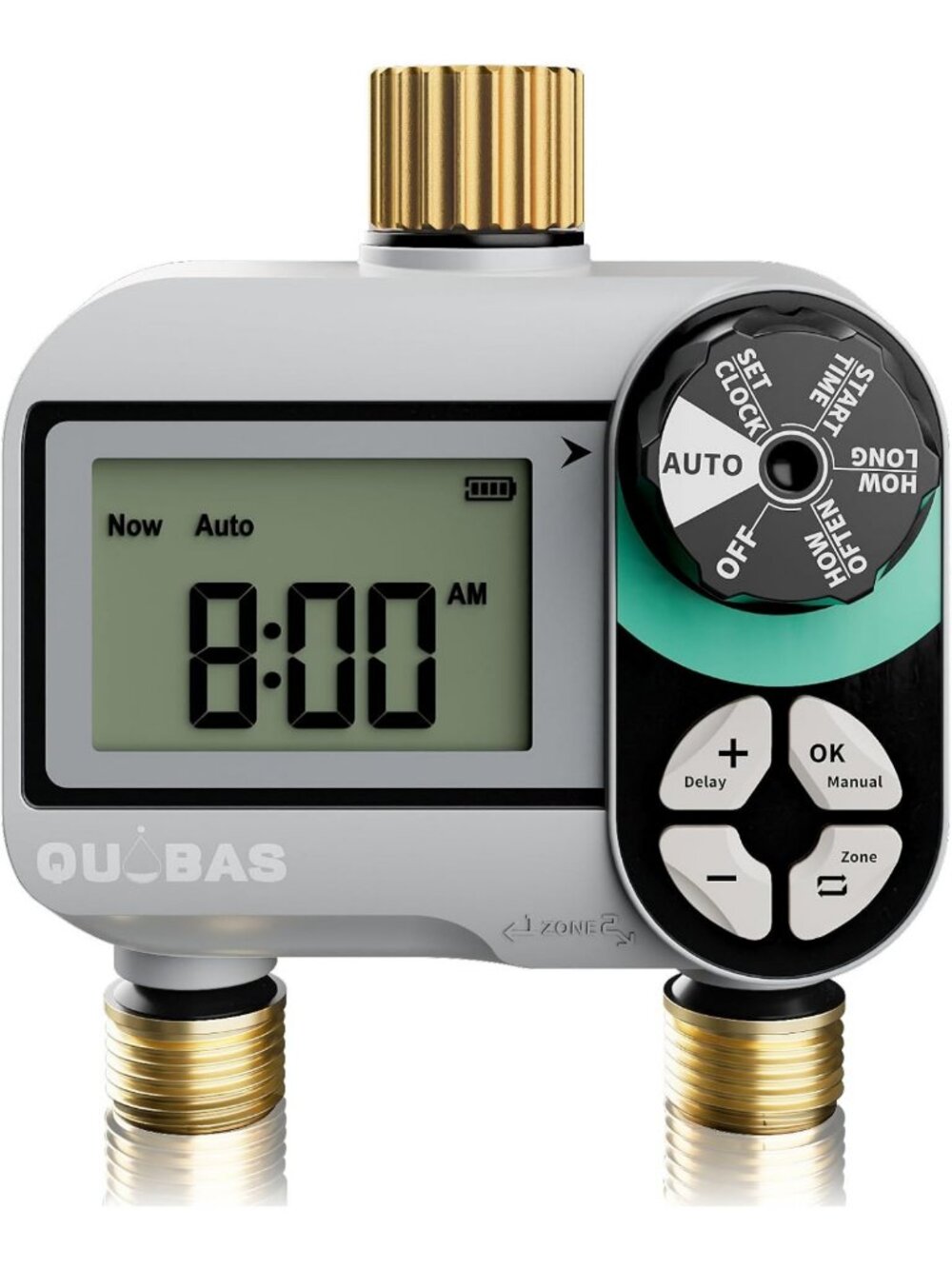 Programmable Brass Water Hose Timer - Smart Garden Sprinkler System for Easy